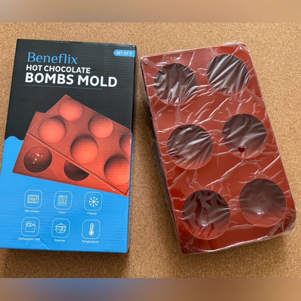6-Cavity Semi-Sphere Silicone Mold